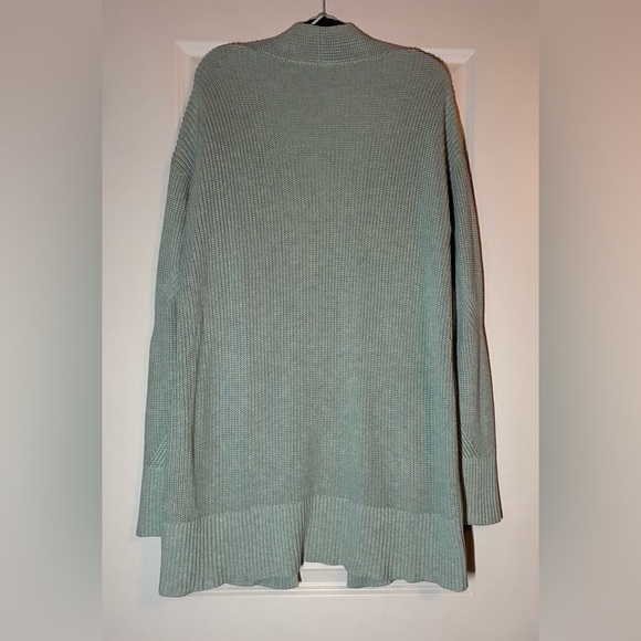 SOLD Lululemon Cashlu Sweater Wrap in Heathered Silver Blue Size M/L - Picture 7 of 8